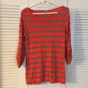 Splendid  3/4 sleeve striped shirt